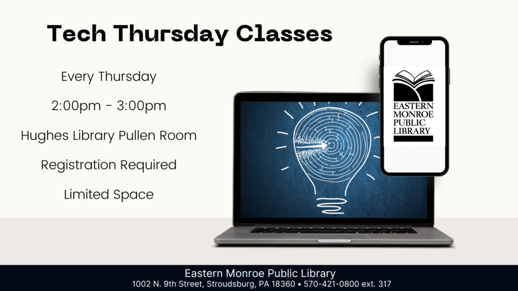 Computer & Technology Classes - Eastern Monroe Public Library