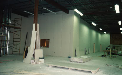 Second floor staff area near the Reference Department at Hughes Library