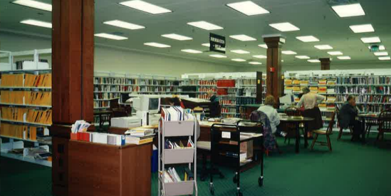 Completed first floor of Hughes Library, 1996