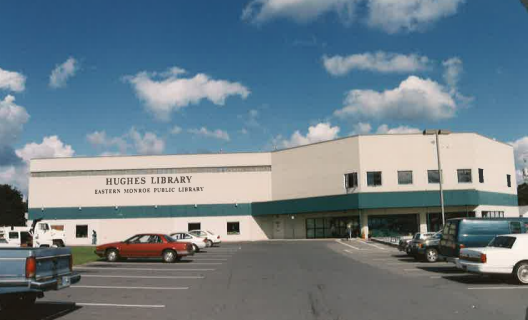 Hughes Library exterior, circa 1996