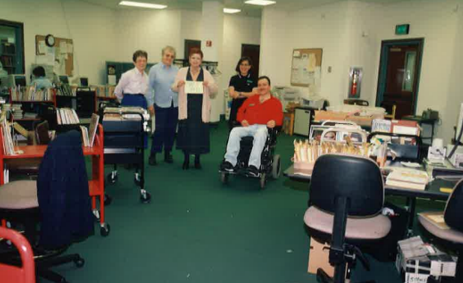 Hughes Library first floor ready to open, 1996